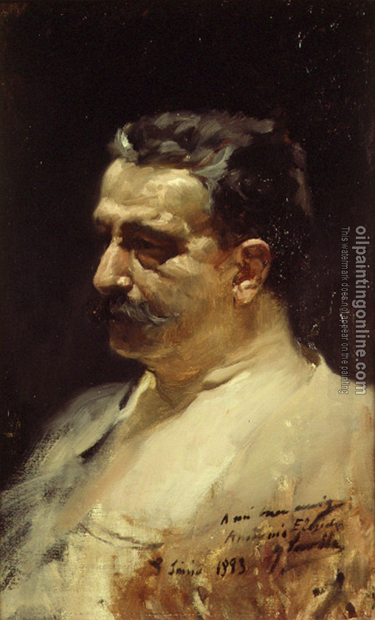 Joaquin Sorolla y Bastida - Retrato de Antonio Elegido